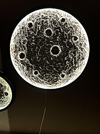 100 cm metal çerçeve dolunay tablo