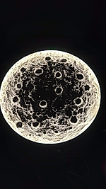 70 cm metal çerçeve dolunay tablo