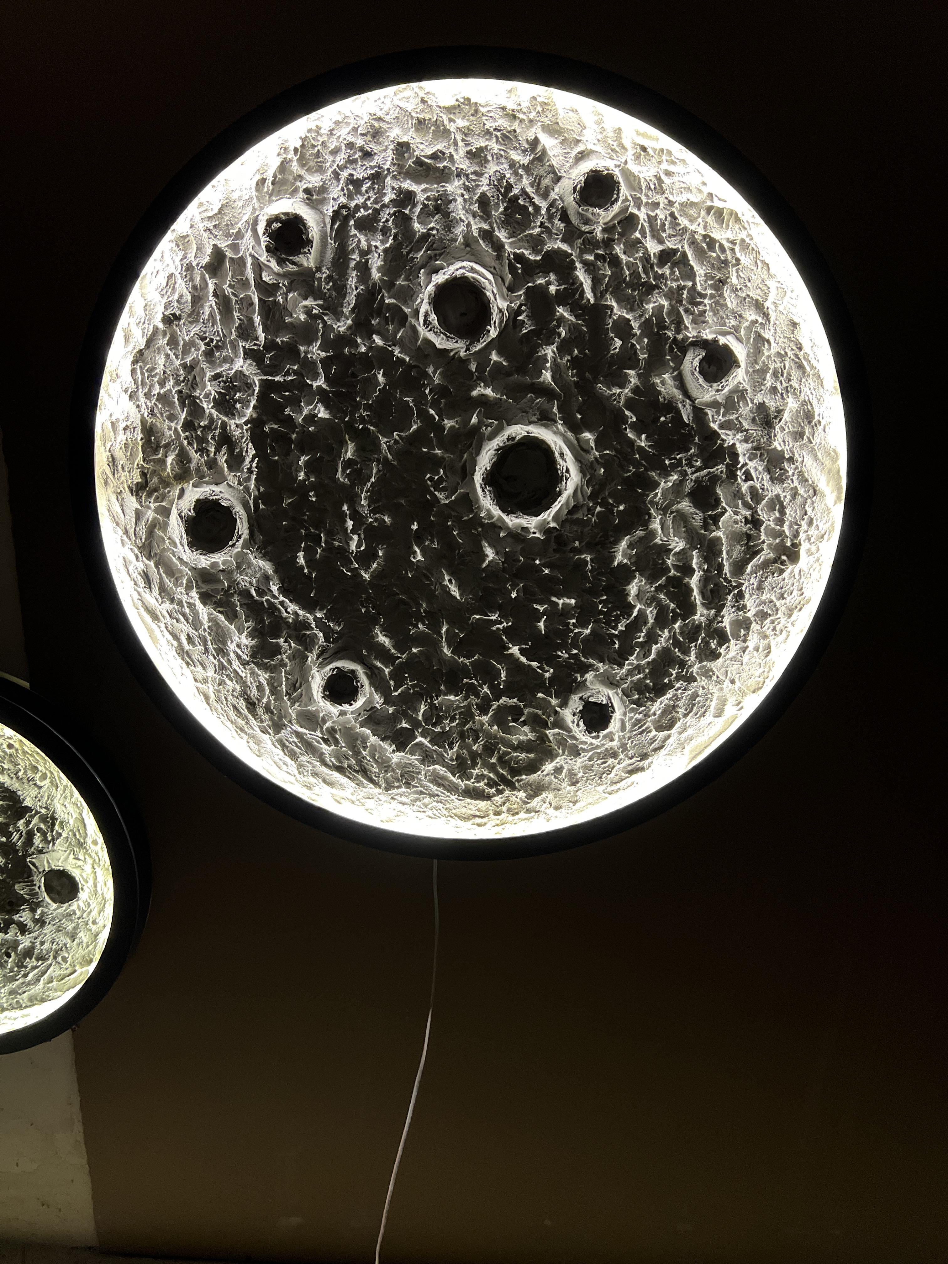 100 cm metal çerçeve dolunay tablo